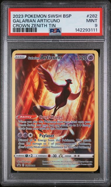 Sequential Galarian Legendary Birds PSA 9