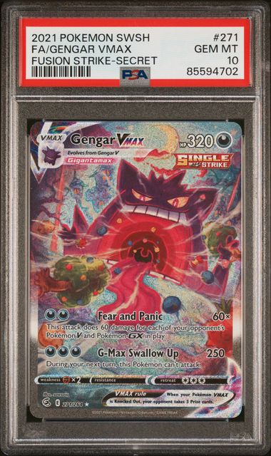 Gengar Vmax #271 PSA 10