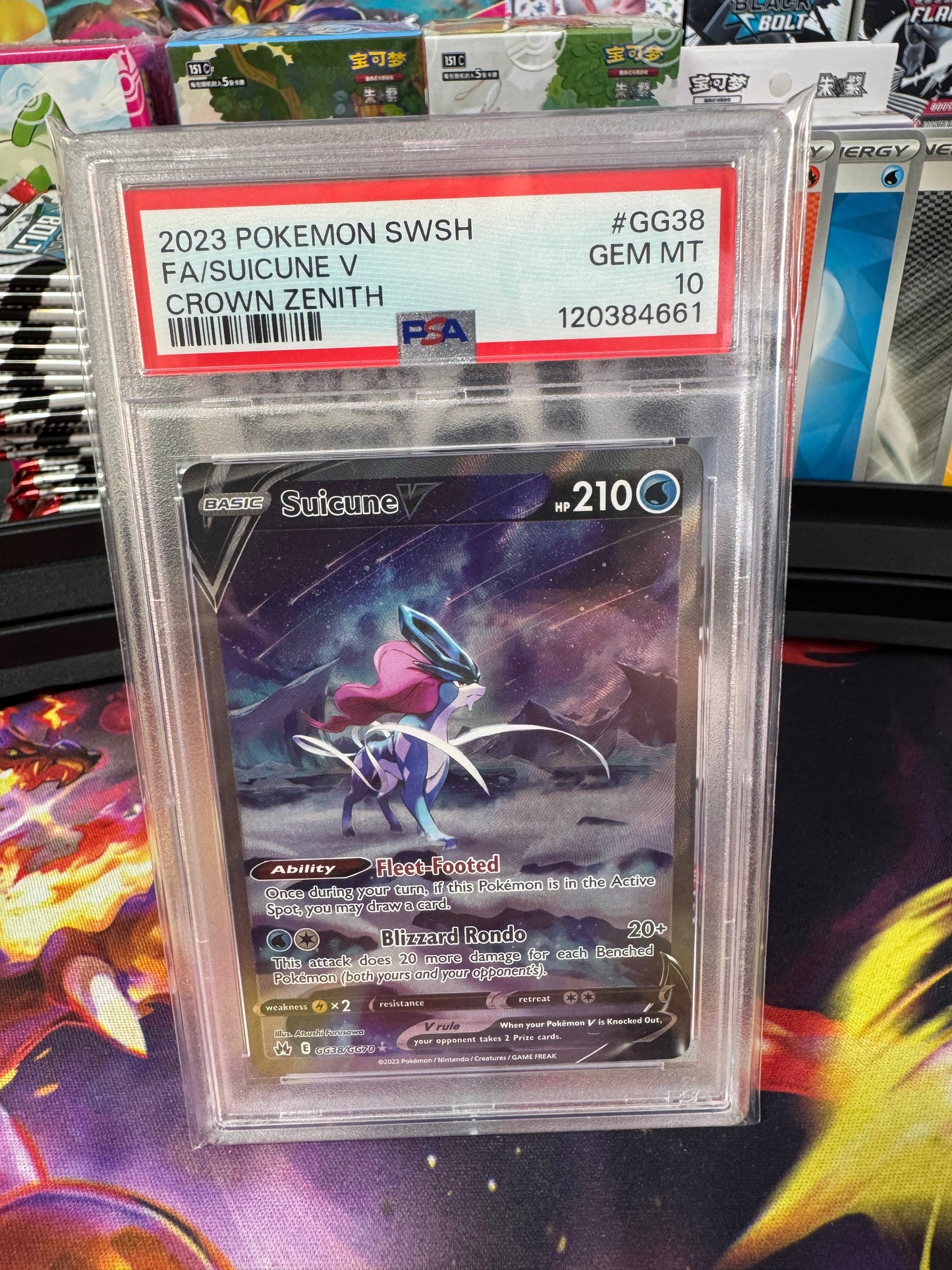 Suicune V Crown Zenith #GG38 PSA 10