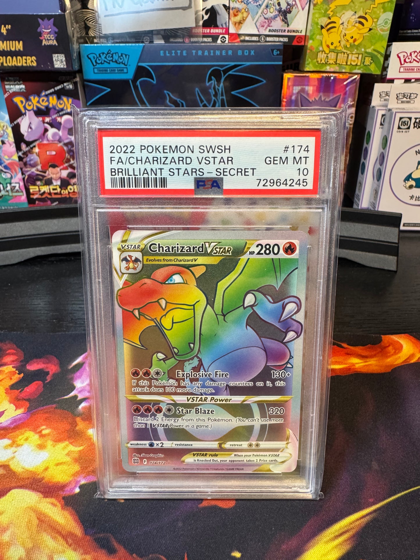 Charizard Vstar #174 PSA 10