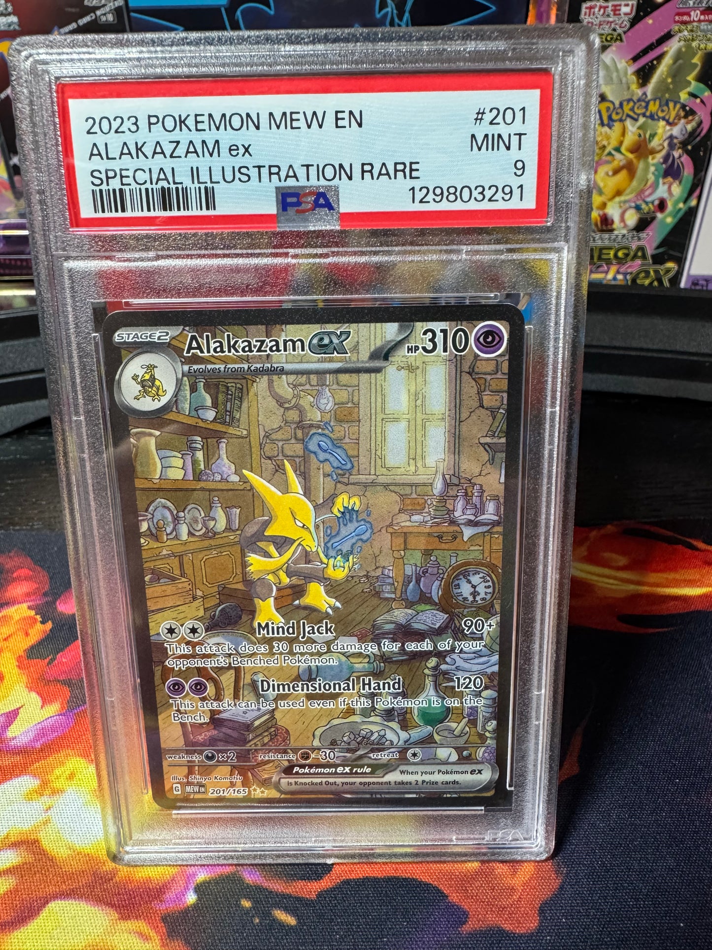 Alakazam ex #201 PSA 9