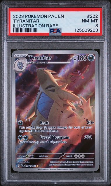 Tyranitar #222 PSA 8