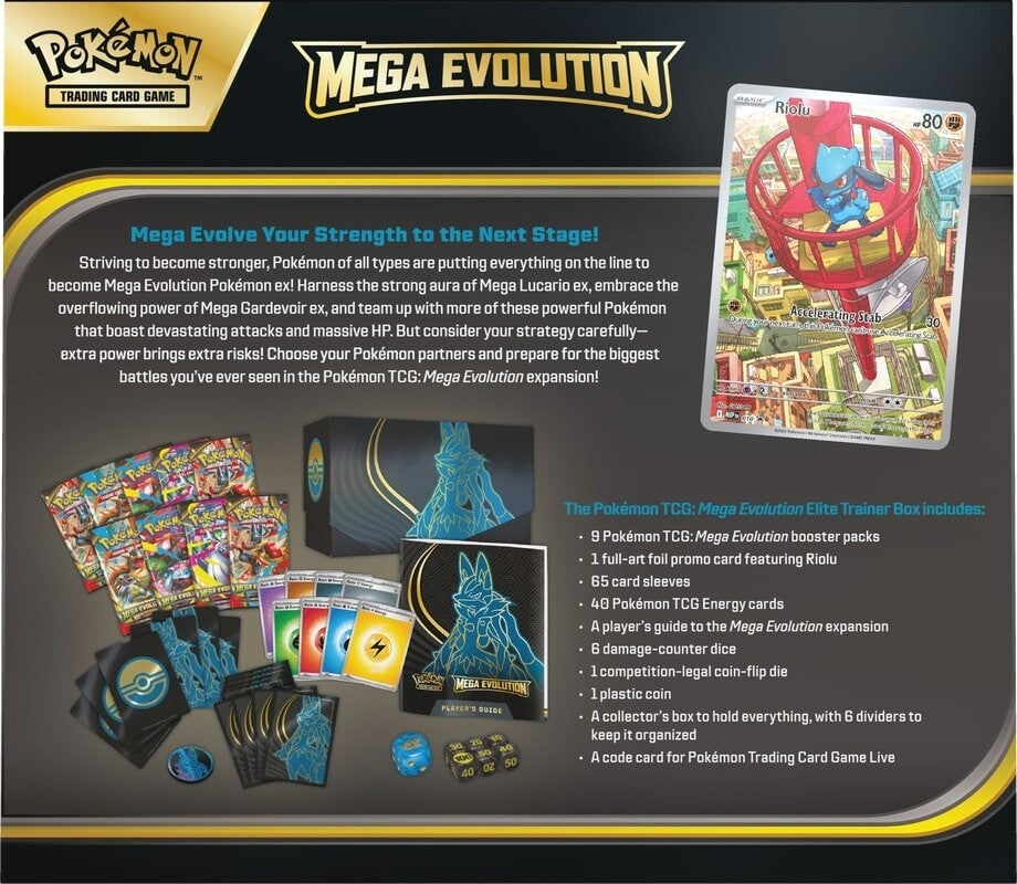 PRE ORDER Mega Evolution Elite Trainer Box Lucario