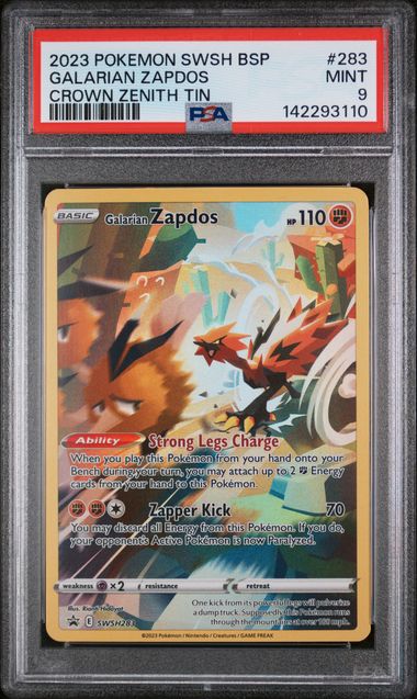 Sequential Galarian Legendary Birds PSA 9