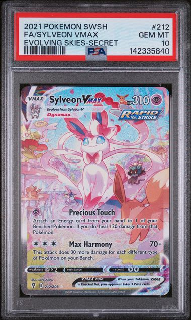 Sylveon Vmax #212 PSA 10