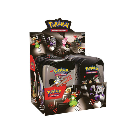 Black Bolt & White Flare Mini Tin Display