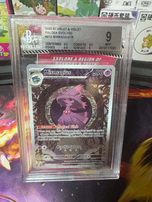 Mismagius Paldea Evolved #212 Beckett 9