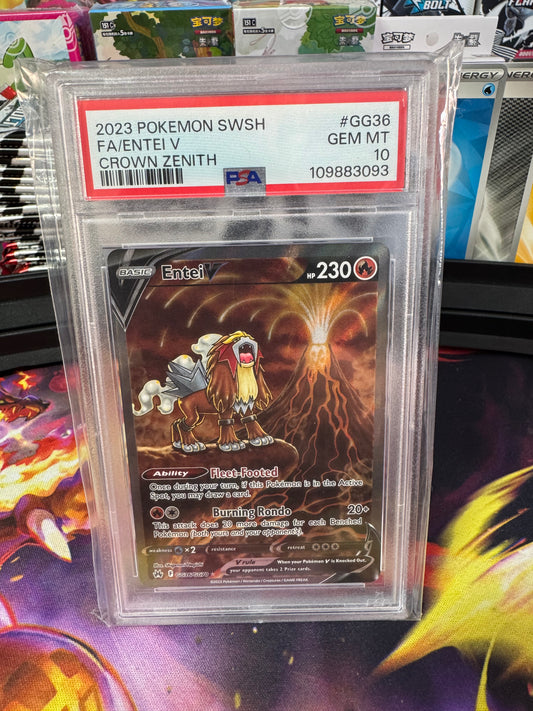 Entei V Crown Zenith #GG36 PSA 10