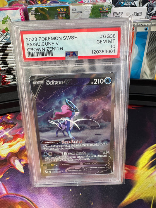 Suicune V Crown Zenith #GG38 PSA 10