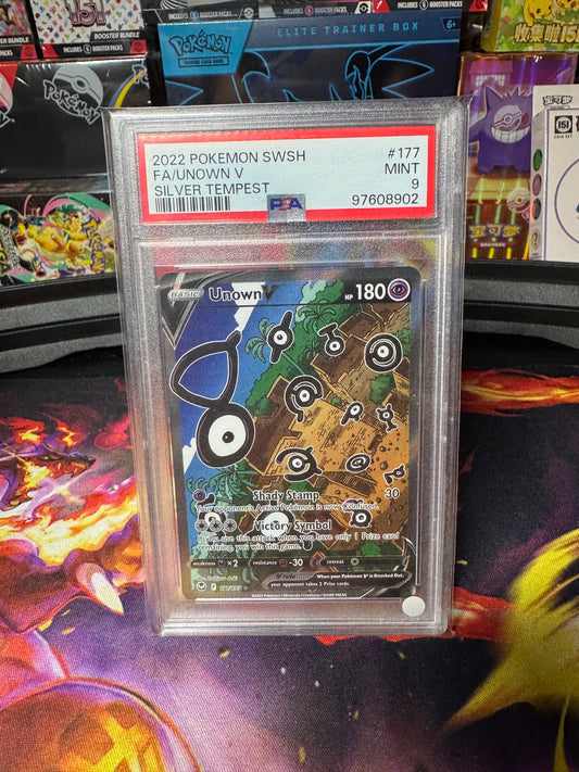 Unown V #177 PSA 9