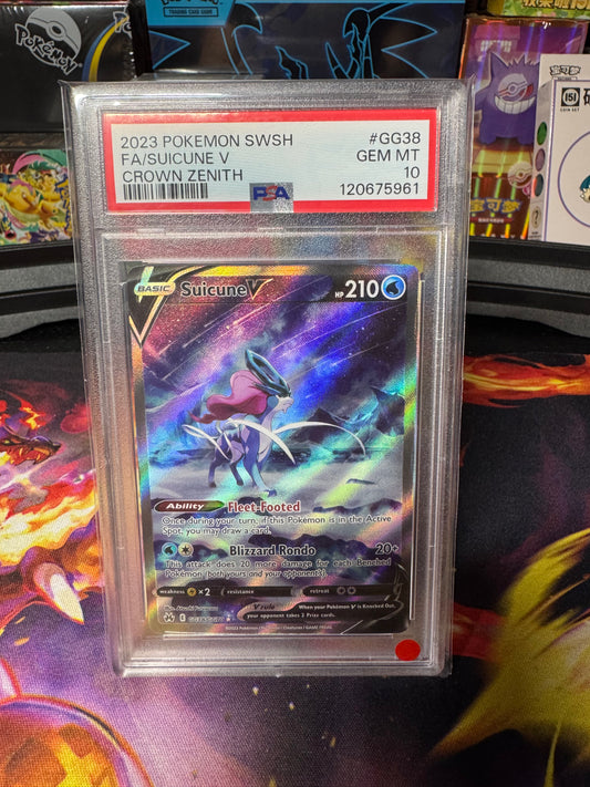 Suicune V #GG38 PSA 10