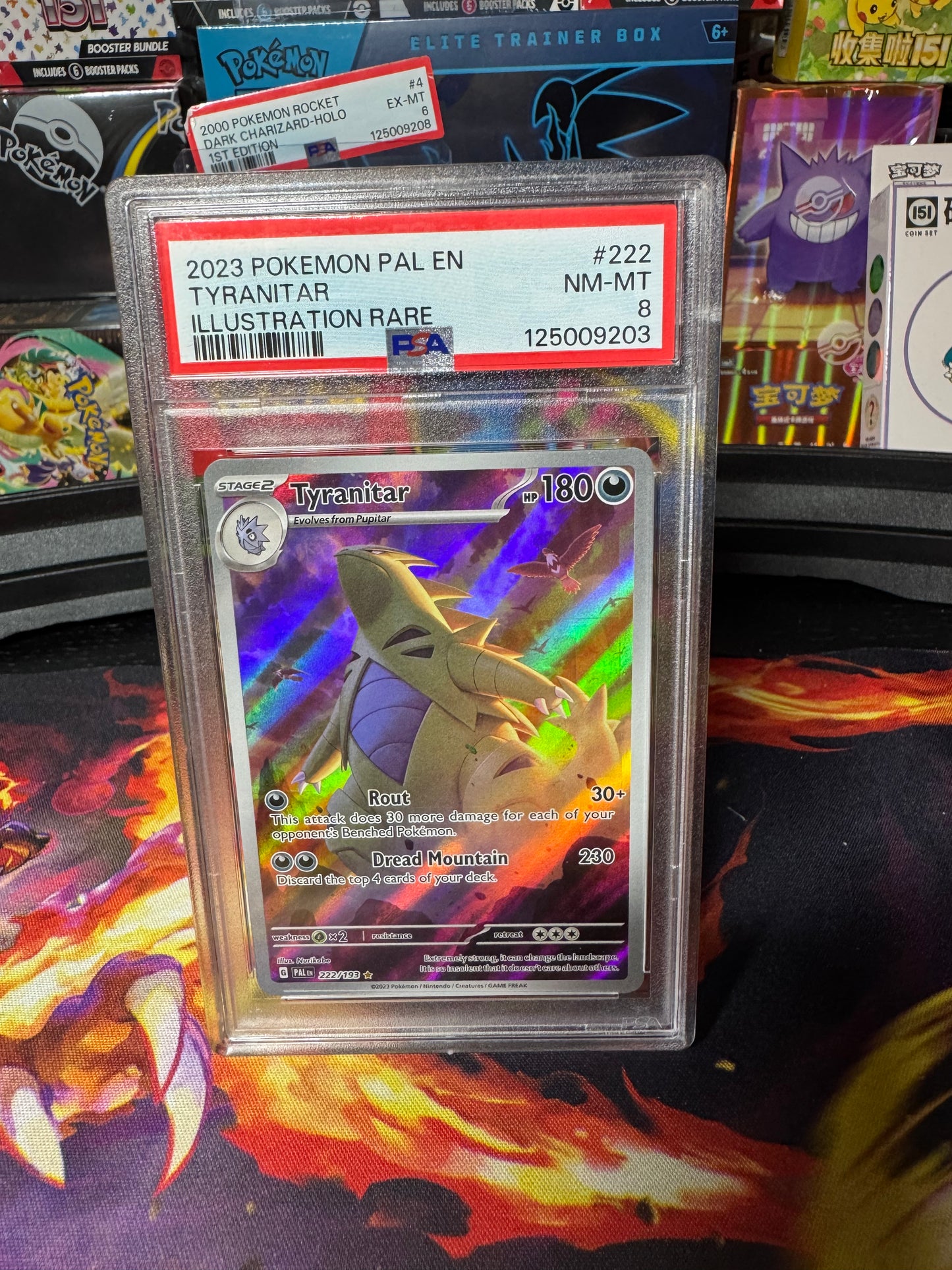 Tyranitar #222 PSA 8
