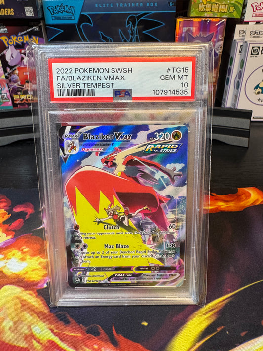 Blaziken Vmax #TG15 PSA 10