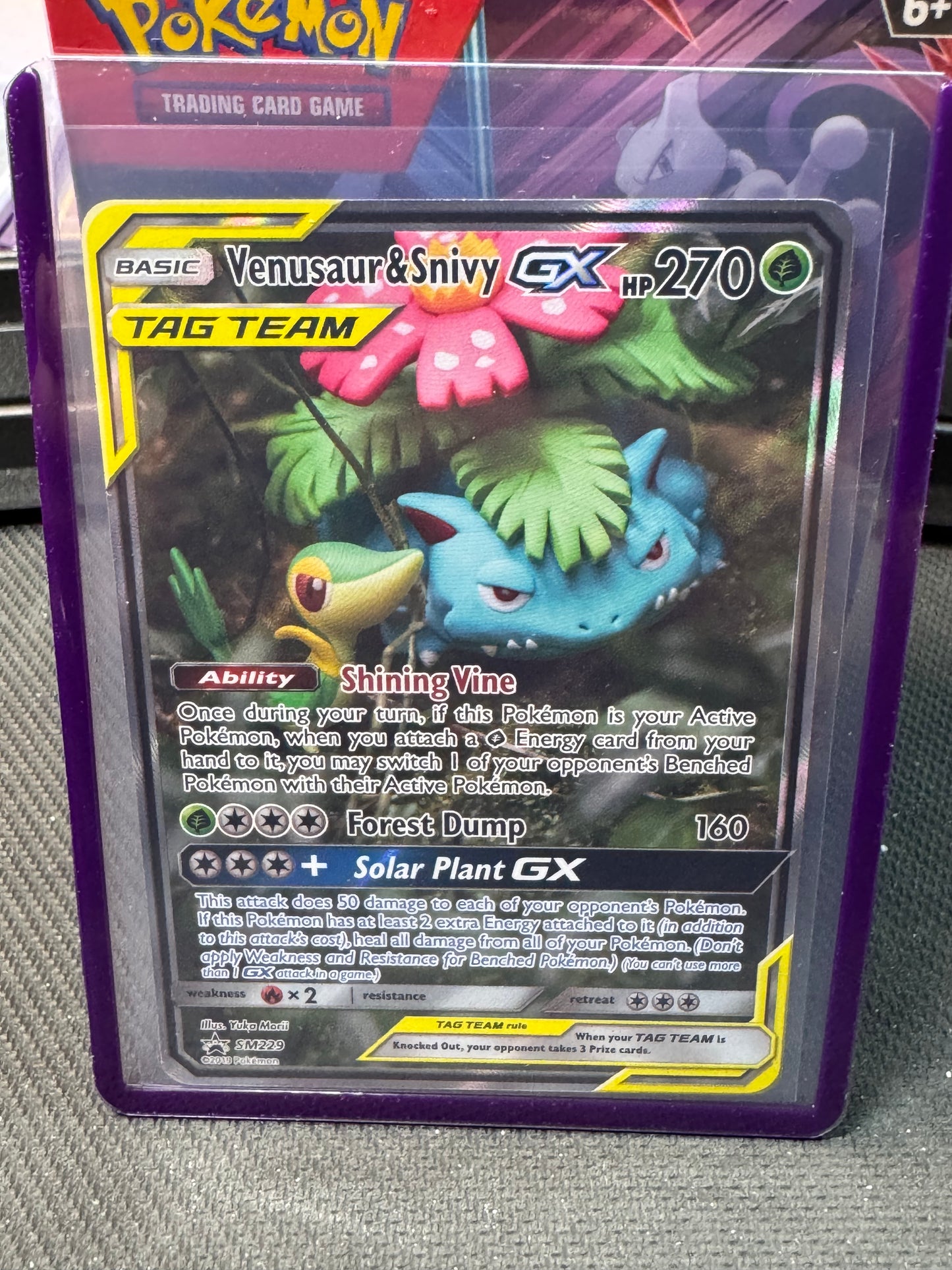 Venusaur & Snivy GX Tag team SM229