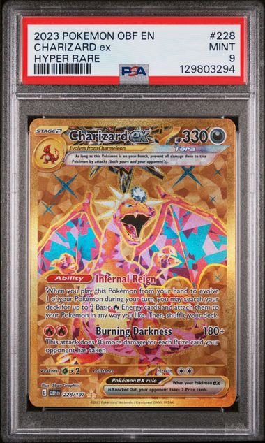 Charizard ex #228 PSA 9